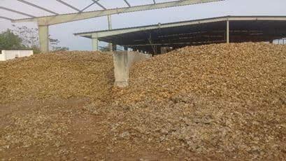 Raw rubber material yard